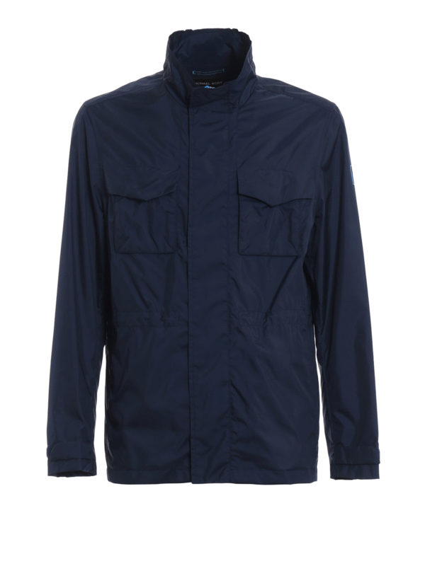 MICHAEL KORS: casual jackets - Travel engineered blue jacket