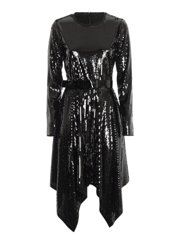 MICHAEL KORS: Robe de cocktail - Robe Au Genou - Noir