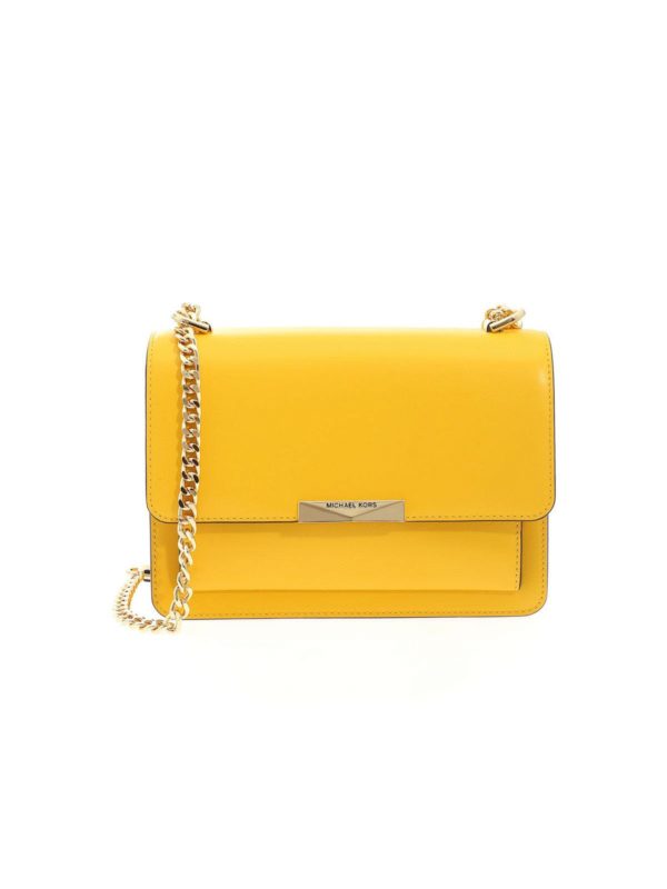 MICHAEL KORS: cross body bags - Jade shoulder bag in yellow