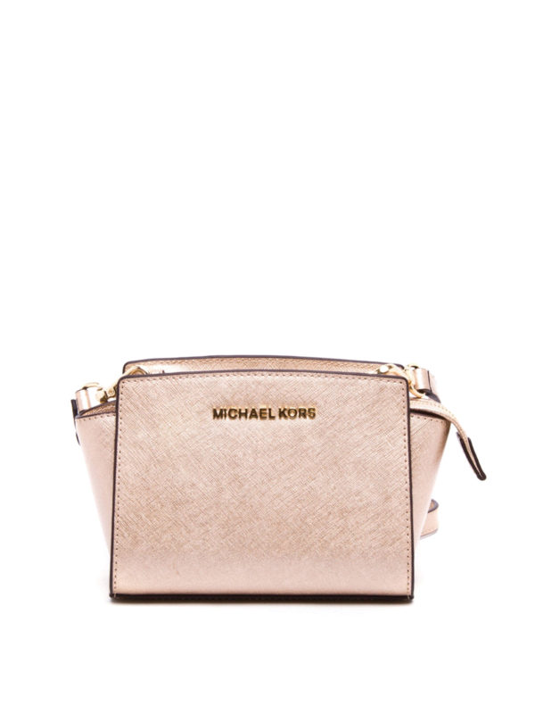 MICHAEL KORS: cross body bags - Saffiano Selma mini bag