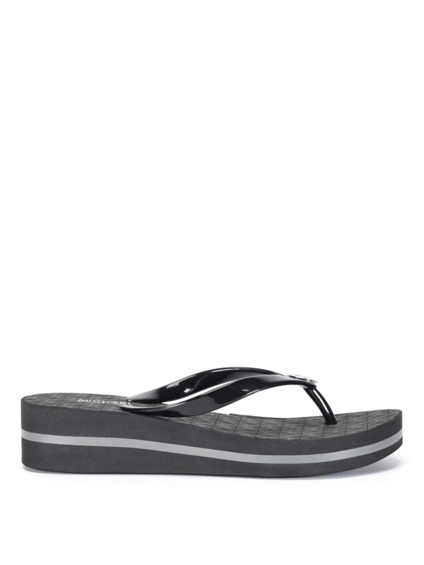 MICHAEL KORS: Chanclas de playa - Chanclas Bedford - Negro