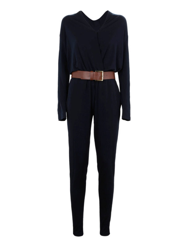 MICHAEL KORS: jumpsuits - Belted jersey jumpsuit