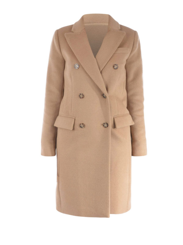 double breasted wool blend peacoat michael kors