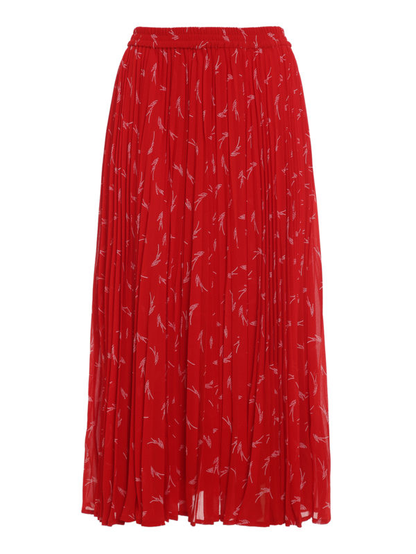 MICHAEL KORS: Knielange und Midi Röcke - Midirock - Rot