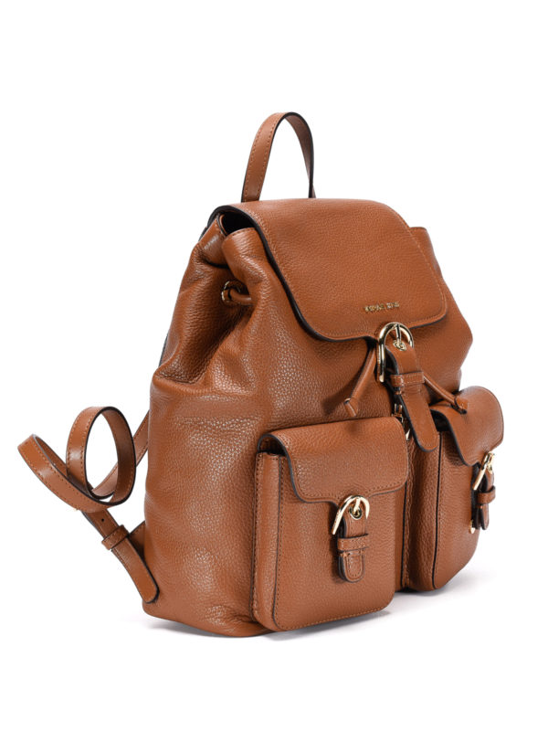 MICHAEL KORS: backpacks online - Hammered leather backpack