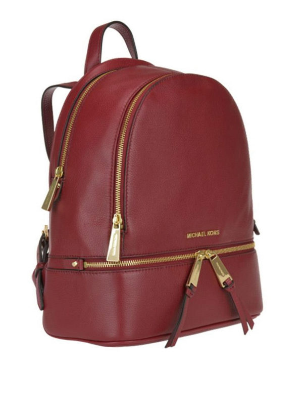MICHAEL KORS: backpacks online - Rhea small dark red backpack