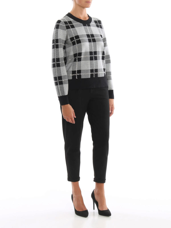 MICHAEL KORS: Strickpullover mit Rundhalsausschnitt online - Rundhalspullover - Tartan