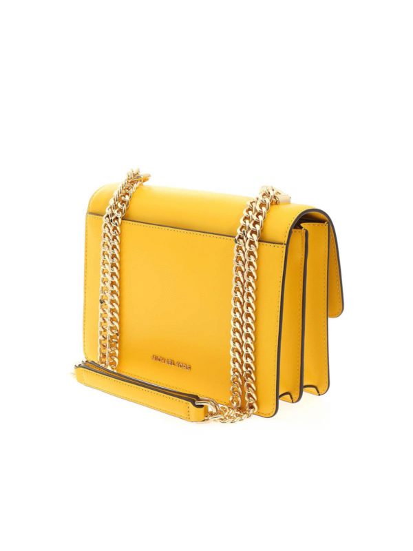 MICHAEL KORS: cross body bags online - Jade shoulder bag in yellow