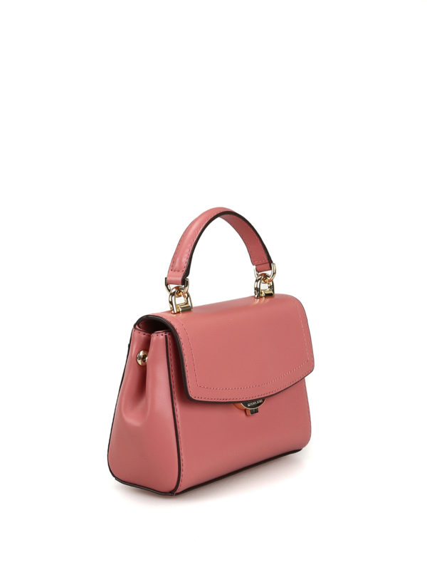 MICHAEL KORS: cross body bags online - Pink smooth leather mini cross body bag