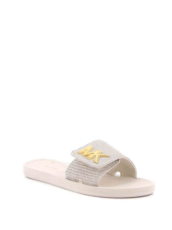 MICHAEL KORS: flip flops online - MK glittery slide