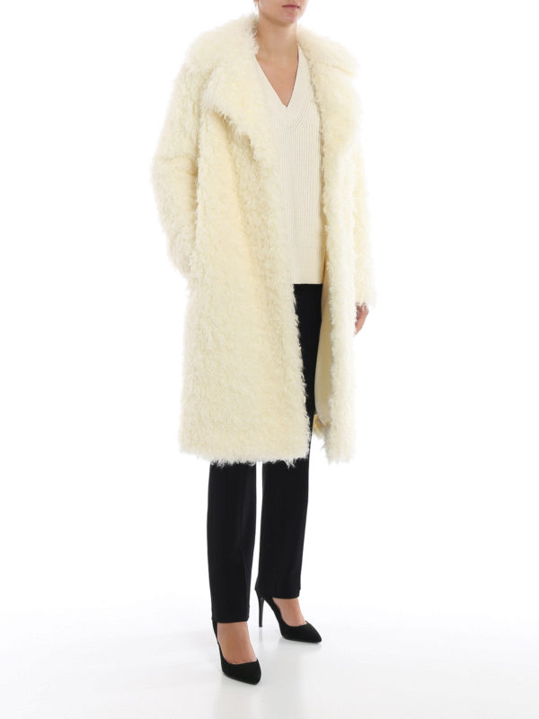 MICHAEL KORS: Fur & Shearling Coats online - Faux shearling coat
