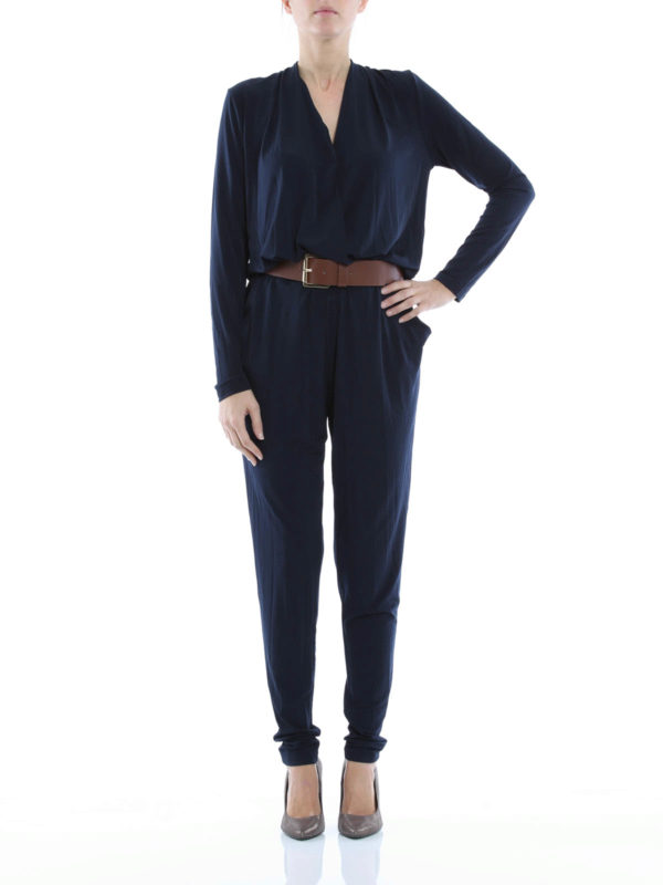 MICHAEL KORS: jumpsuits online - Belted jersey jumpsuit