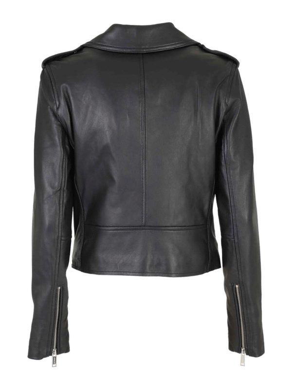 MICHAEL KORS: Lederjacken online - Lederjacke - Schwarz