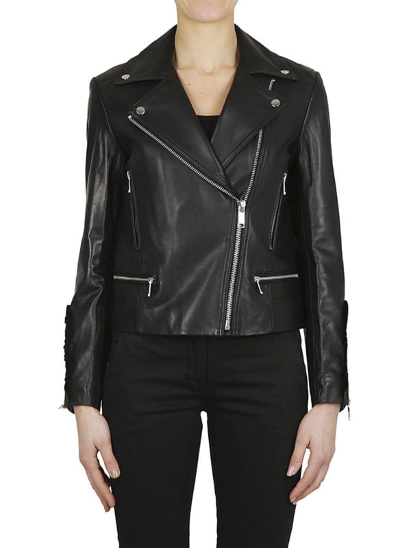 MICHAEL KORS: Lederjacken online - Lederjacke - Schwarz