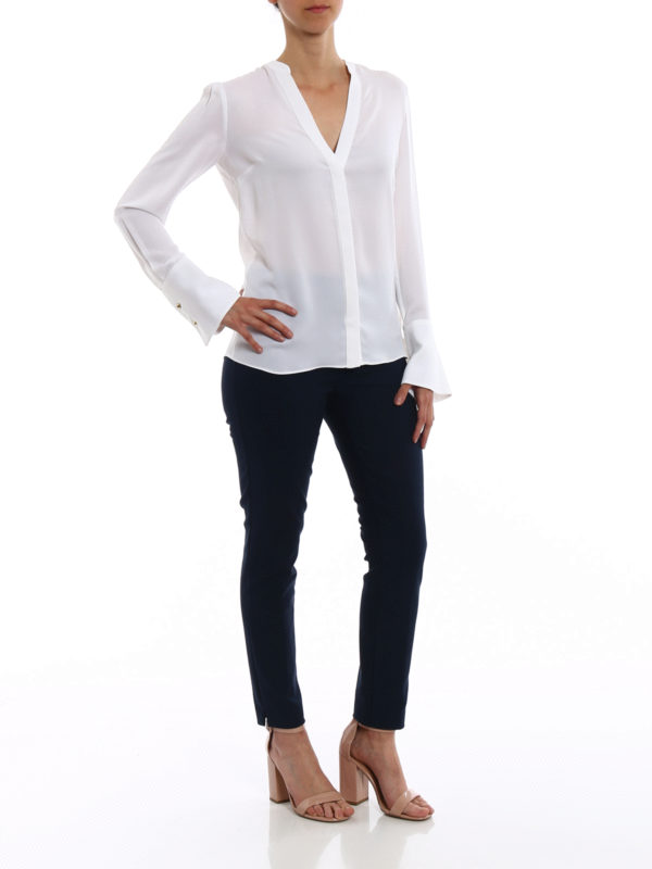 MICHAEL KORS: shirts online - Flared cuffs silk shirt