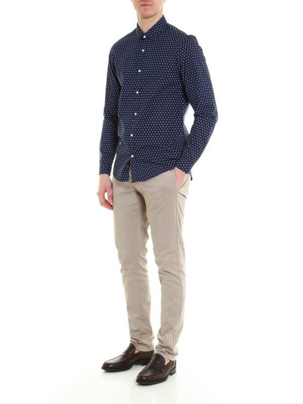 MICHAEL KORS: Camisas online - Camisa Azul Para Hombre