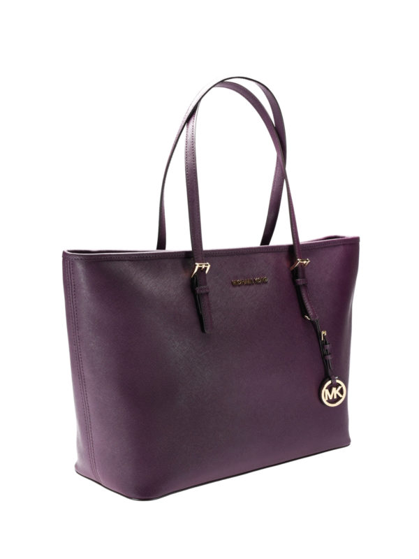 MICHAEL KORS: totes bags online - Jet Set Travel purple tote