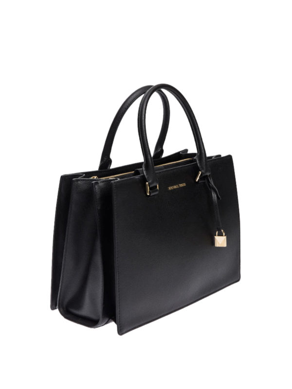 MICHAEL KORS: totes bags online - Pebble leather structured handbag