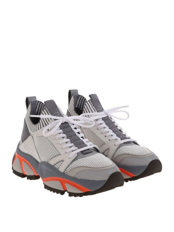 MICHAEL KORS: trainers online - Lucas sneakers in gray and white