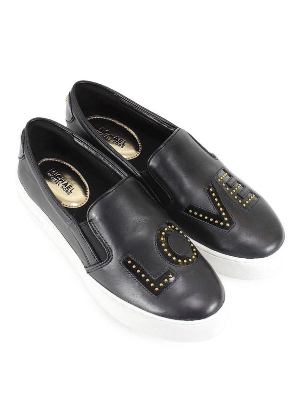 MICHAEL KORS: sneakers online - Slip-on Trent con love e borchie