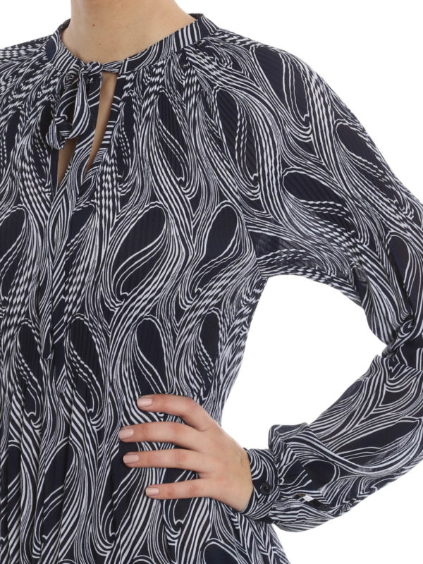 iKRIX MICHAEL KORS: Printed tie-front blouse