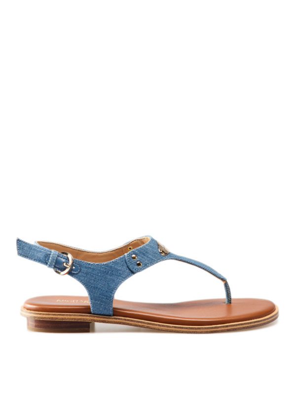 MICHAEL KORS: sandals - Alice denim thong sandals