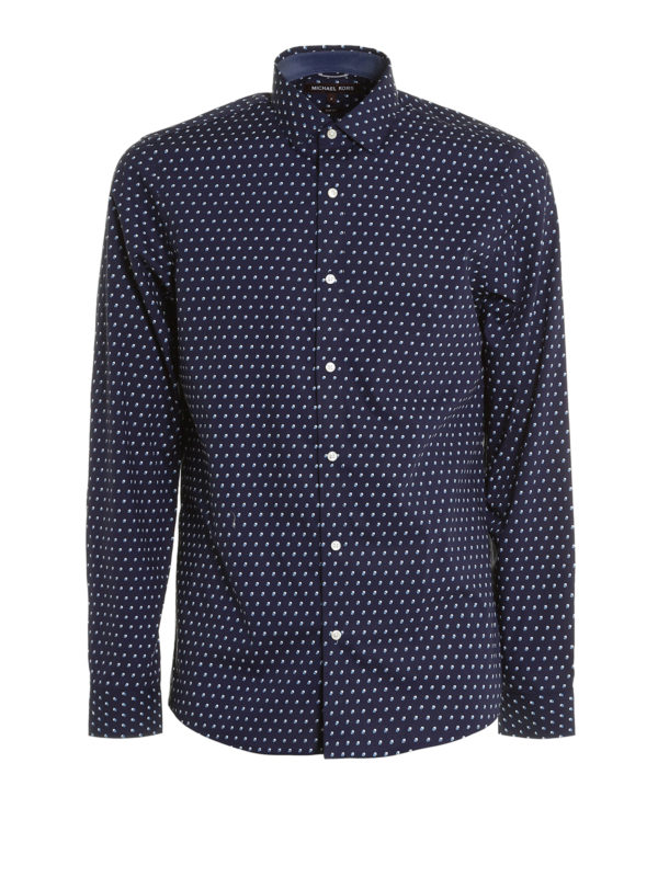 MICHAEL KORS: Camisas - Camisa Azul Para Hombre