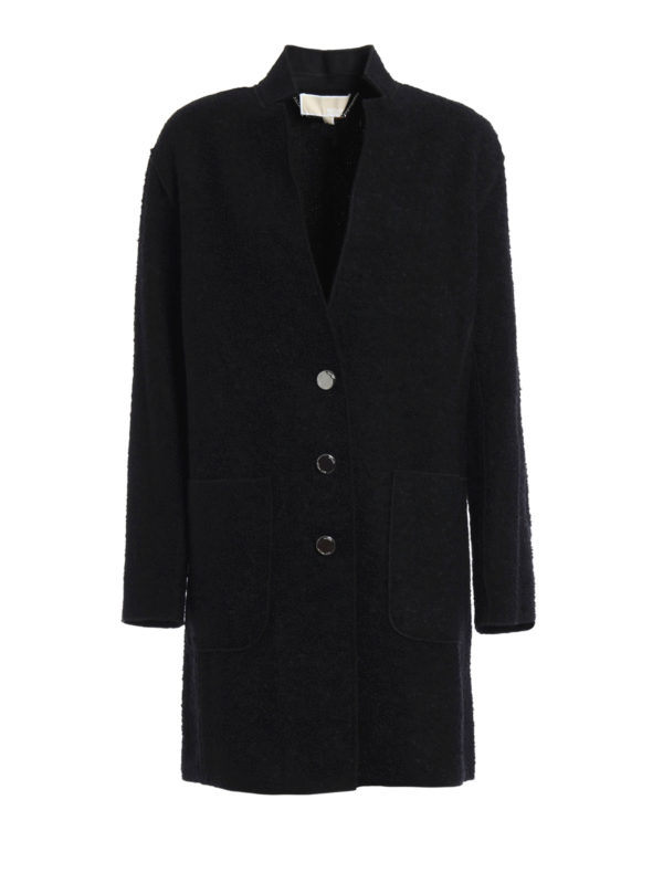 MICHAEL KORS: short coats - Unstructured wool blend coat