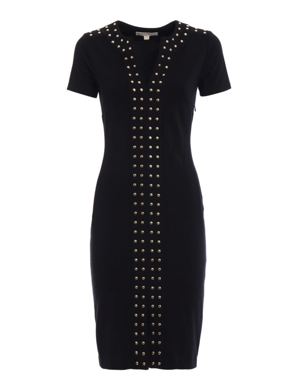 Michael kors store studded jersey dress