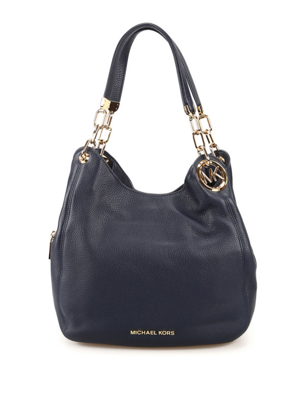 MICHAEL KORS: shoulder bags - Lillie blue large shoulder bag