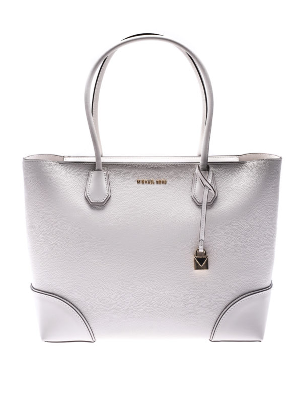 MICHAEL KORS: totes bags - Mercer Gallery white top zip tote