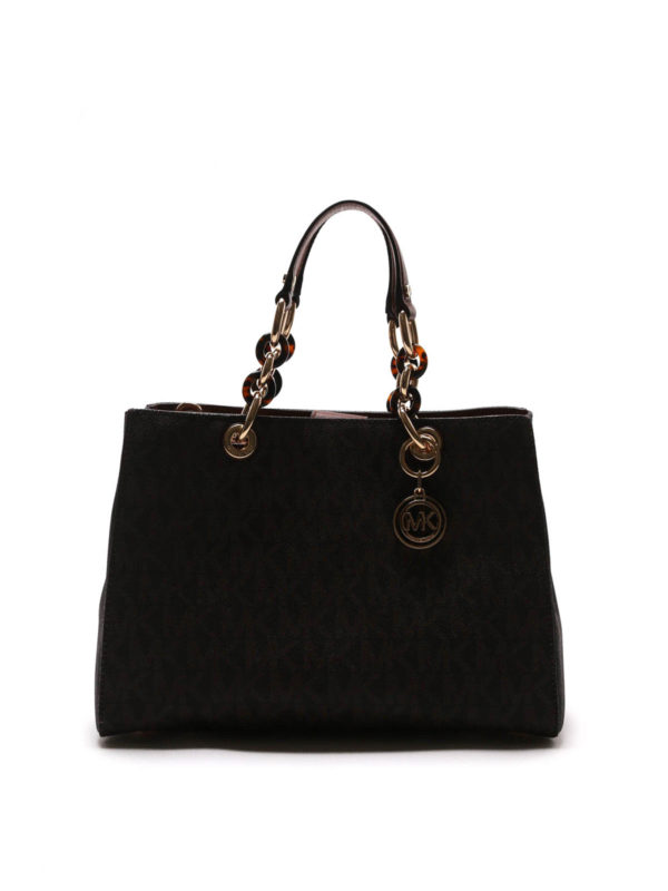 MICHAEL KORS: shopper - Shopper con catena e logo