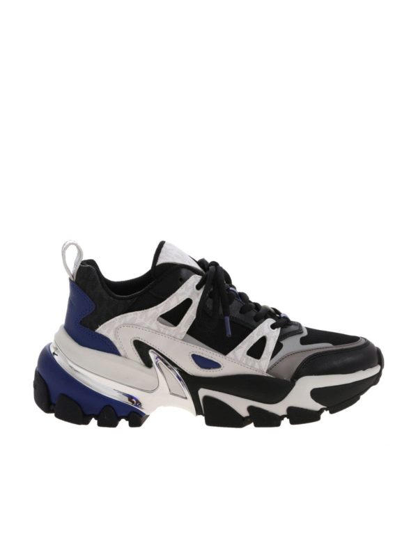MICHAEL KORS: trainers - Sneakers Penn black blue and white