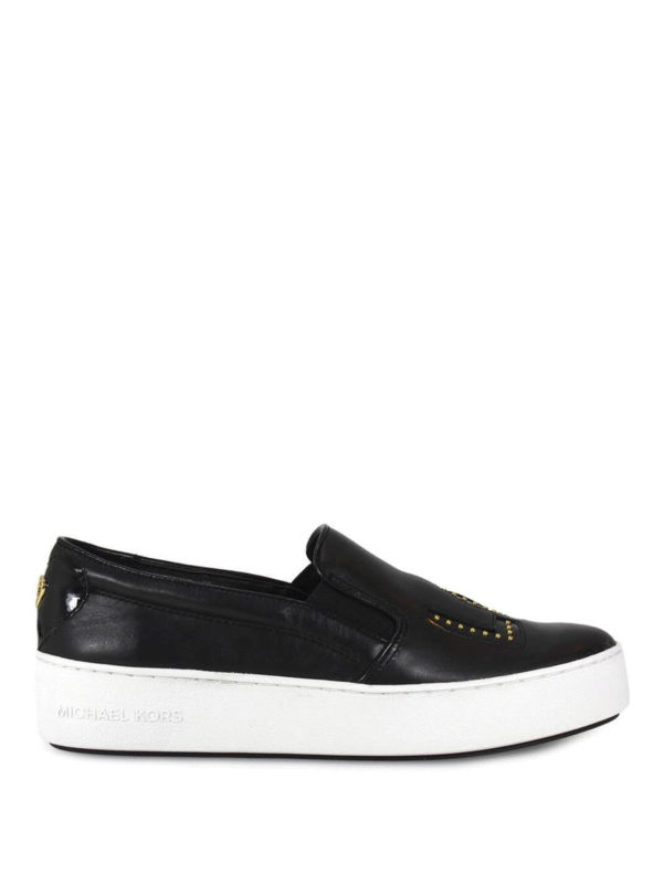 MICHAEL KORS: sneakers - Slip-on Trent con love e borchie