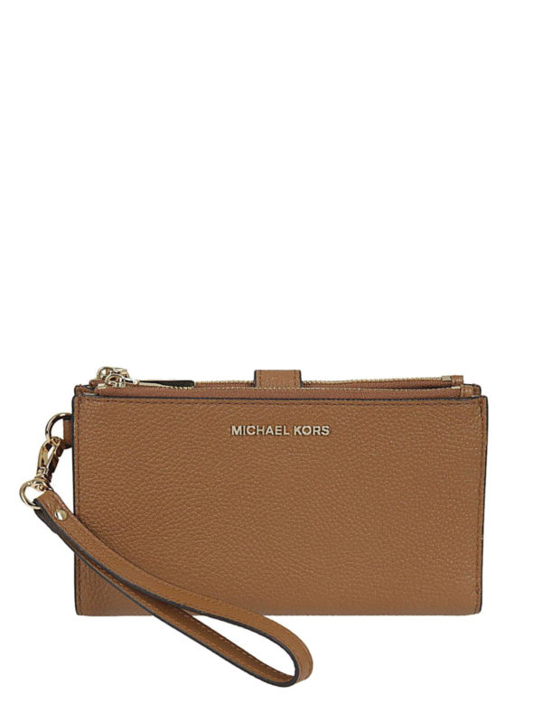 MICHAEL KORS: wallets & purses - Adele acorn double zip wallet