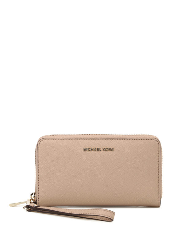 MICHAEL KORS: wallets & purses - Saffiano leather smartphone wallet