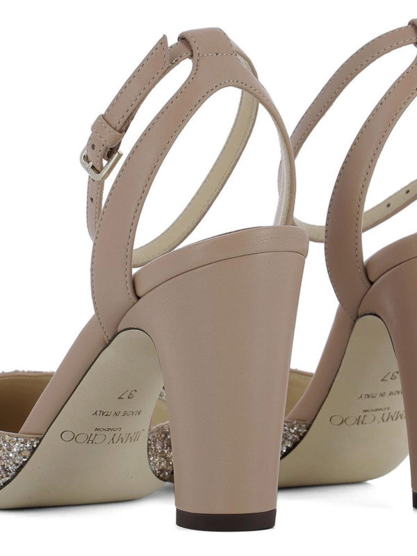 Micky 85 leather slingbacks shop online: JIMMY CHOO