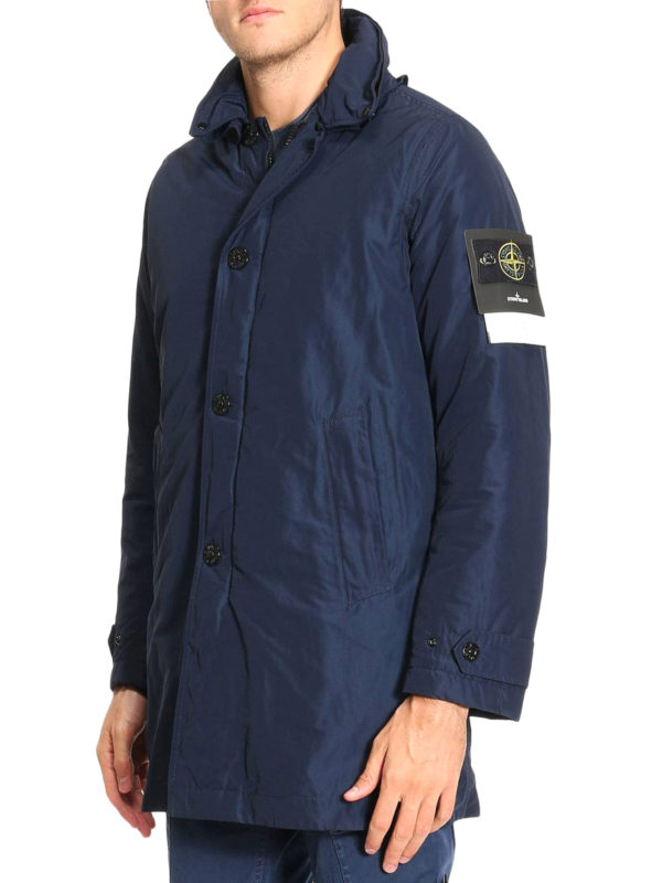 Trenchcoat - Blau shop online: STONE ISLAND