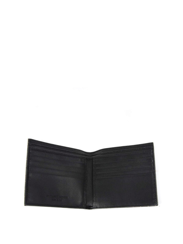 Micro Skull pattern leather wallet shop online: ALEXANDER MCQUEEN