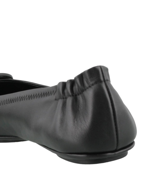 Minnie packable black nappa flats shop online: TORY BURCH