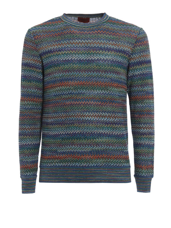 MISSONI: Strickpullover mit Rundhalsausschnitt - Pullover Mit Rundhalsausschnitt