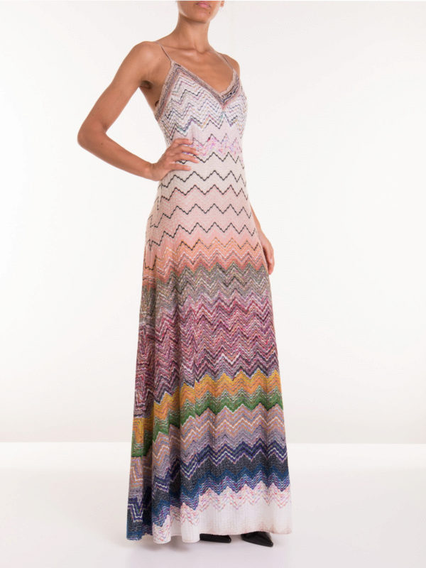 Party Wear Long Woolen Dresses Online Missoni Chevron Pattern Wool