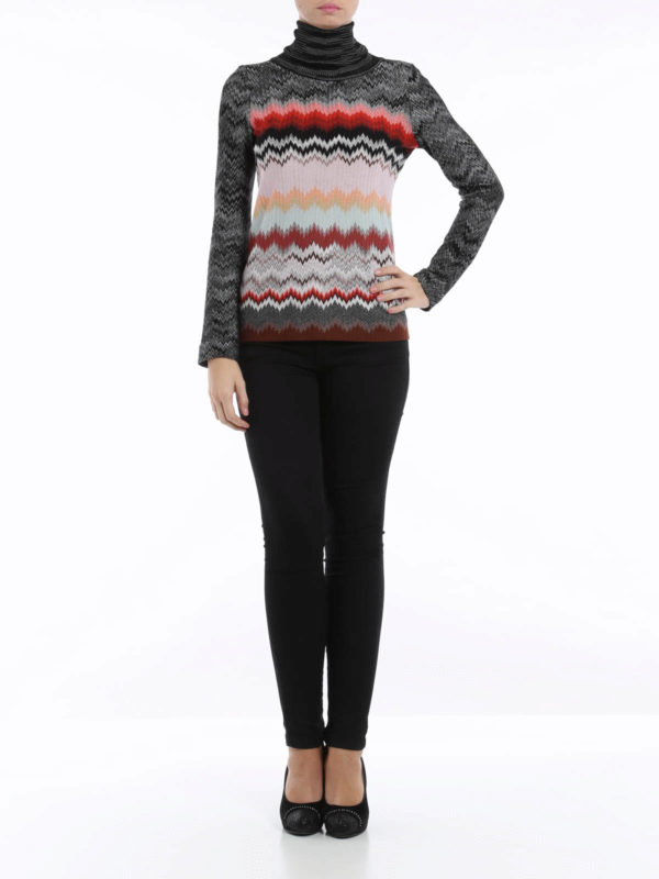 MISSONI: Turtlenecks & Polo necks online - Chevron pattern turtle-neck