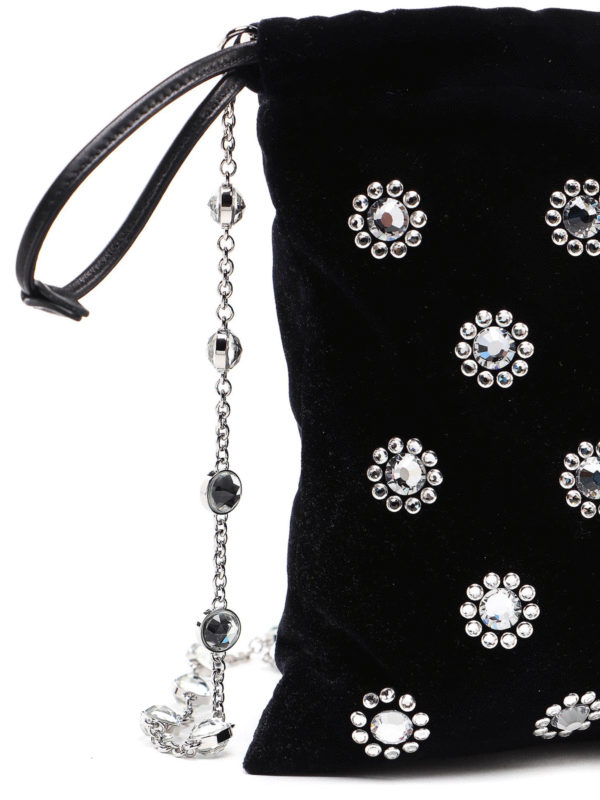 MIU MIU buy online Embellished velvet bucket bag
