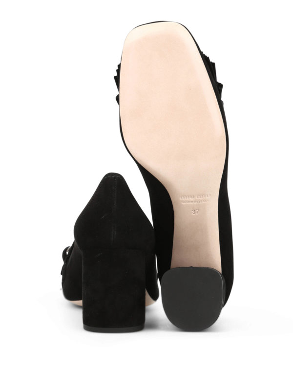 MIU MIU buy online Loafers-inspired suede pumps