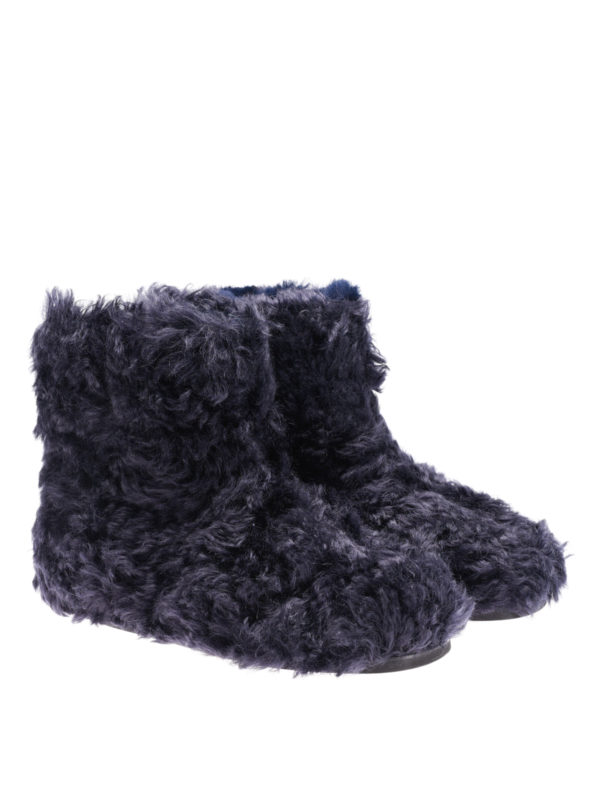 MIU MIU: ankle boots online - Eco shearling winter boots