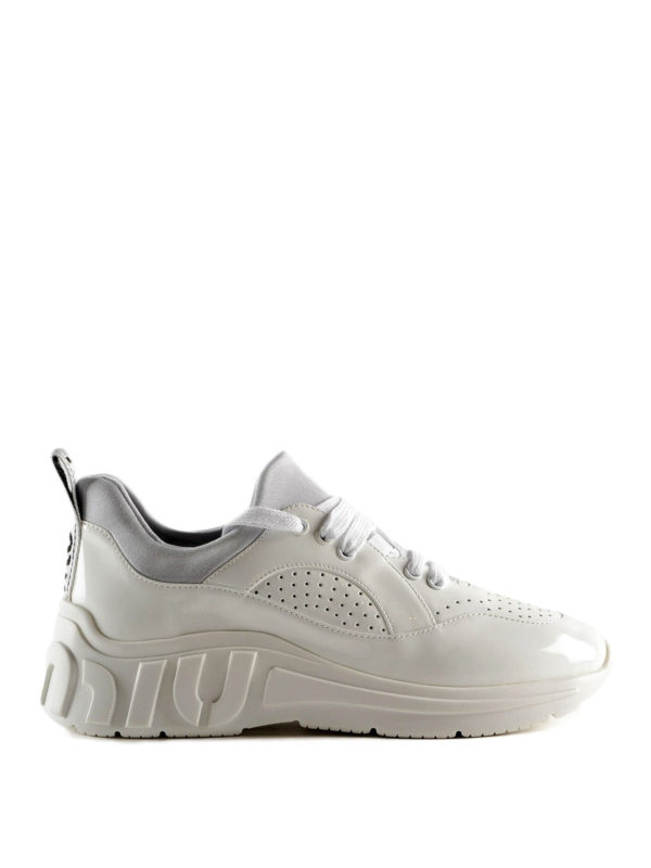 MIU MIU: Zapatillas - Zapatillas - Blanco