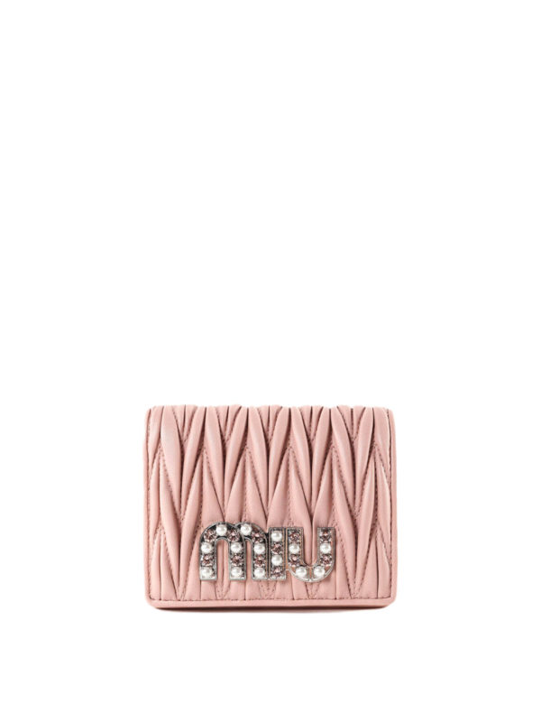 MIU MIU: Portemonnaies und Geldbörsen - Portemonnaie - Rosa