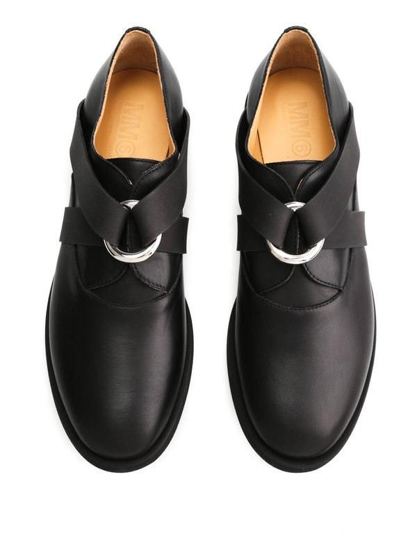 MM6 MAISON MARGIELA buy online Leather shoes with rubber details
