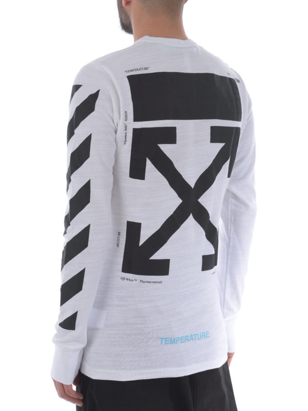 Monalisa diagonals print white Tee shop online: OFF-WHITE